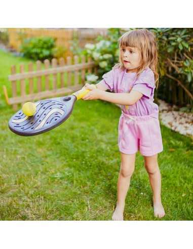 WOOPIE Schläger mit Ball und Federball – Strand- und Garten-Set