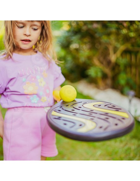 WOOPIE Schläger mit Ball und Federball – Strand- und Garten-Set