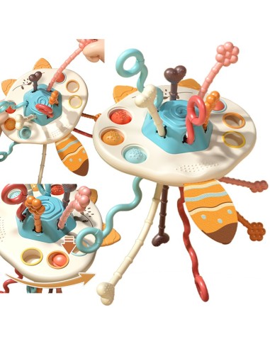 WOOPIE BABY Montessori Sensory Toy Fox - Teether and Rattle