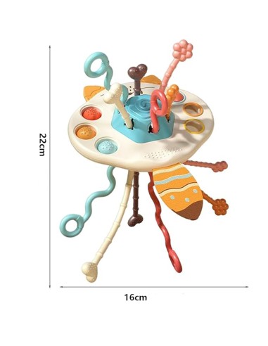 WOOPIE BABY Montessori Sensory Toy Fox - Teether and Rattle
