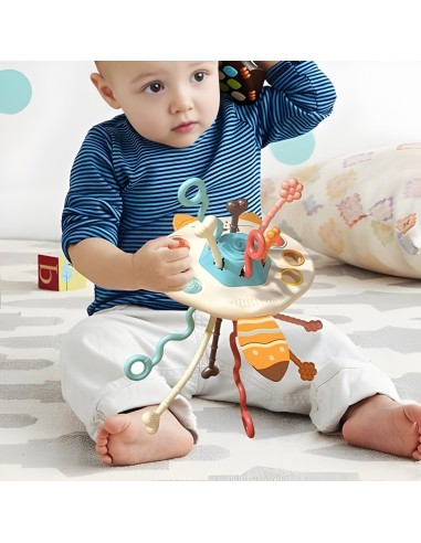 WOOPIE BABY Montessori Sensory Toy Fox - Teether and Rattle