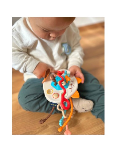 WOOPIE BABY Montessori Sensory Toy Fox - Teether and Rattle