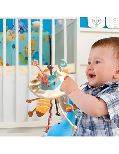 WOOPIE BABY Montessori Sensory Toy Fox - Teether and Rattle