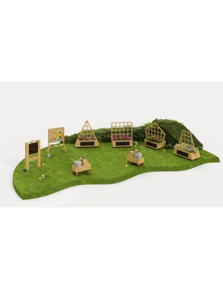 2-in-1 CLASSIC WORLD Manipulative Chalk Board - Time and Weather