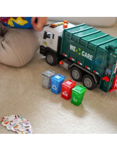 WOOPIE Garbage Truck 1:10 - Garbage Sorting Toy