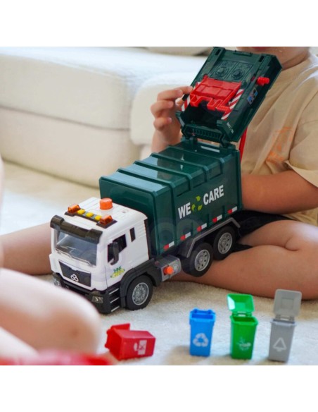 WOOPIE Garbage Truck 1:10 - Garbage Sorting Toy
