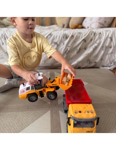 WOOPIE Construction Dump Truck 1:12 with Light and Sound Effects