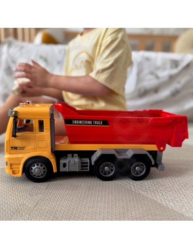 WOOPIE Construction Dump Truck 1:12 with Light and Sound Effects