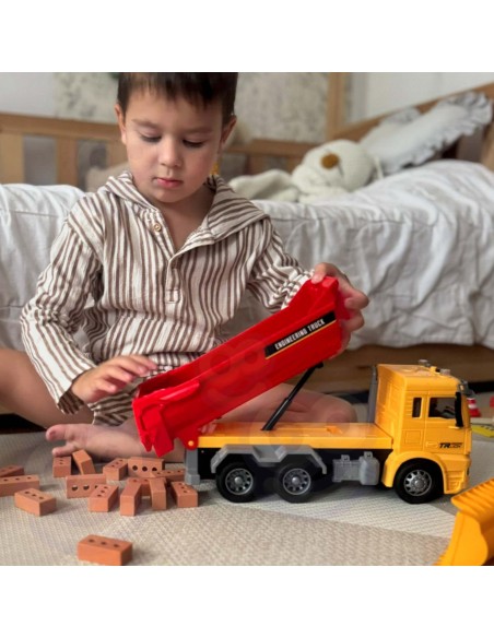 WOOPIE Construction Dump Truck 1:12 with Light and Sound Effects