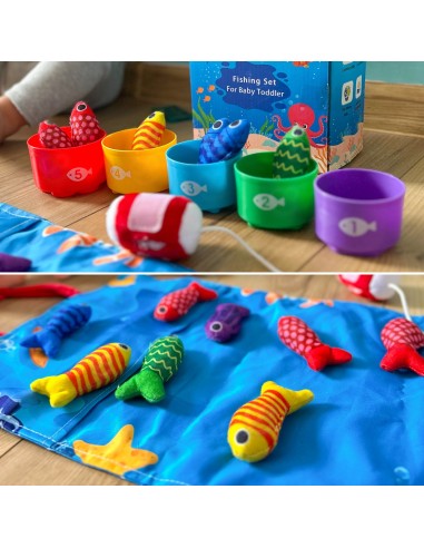 Woopie Set für den kleinen Angler 6m+ – weiche Fische und Matte