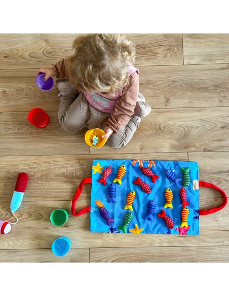 Woopie Little Angler's Set 6m+ - soft fish and mat