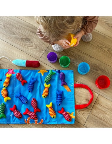 Woopie Set für den kleinen Angler 6m+ – weiche Fische und Matte