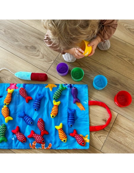 „Woopie Little Angler's“ rinkinys žuvelėms ir kilimėliui, 6 mėn.+