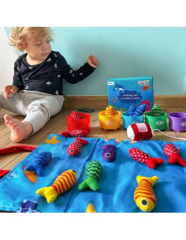 Woopie Little Angler's Set 6m+ - soft fish and mat