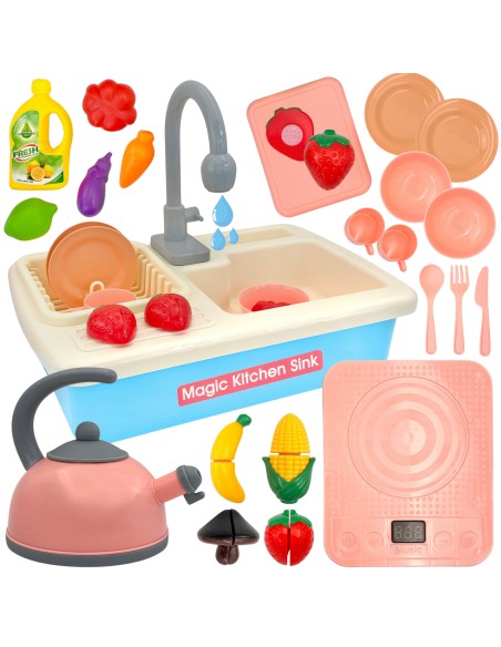 WOOPIE 2-in-1 Kitchen Sink with Blue Faucet - Perfect for the Kitchen