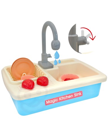 WOOPIE 2-in-1 Kitchen Sink with Blue Faucet - Perfect for the Kitchen
