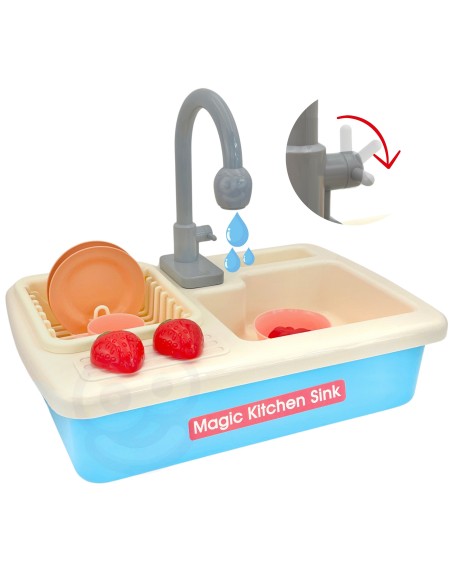 WOOPIE 2-in-1 Kitchen Sink with Blue Faucet - Perfect for the Kitchen