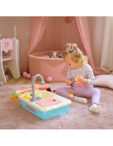 WOOPIE 2-in-1 Kitchen Sink with Blue Faucet - Perfect for the Kitchen