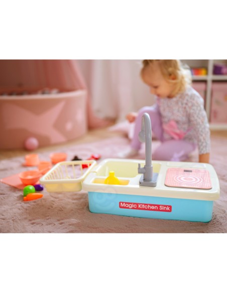 WOOPIE 2-in-1 Kitchen Sink with Blue Faucet - Perfect for the Kitchen