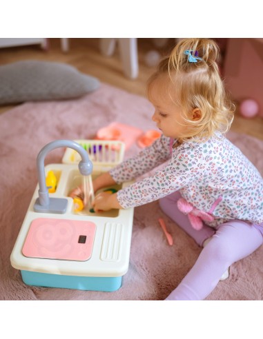 WOOPIE 2-in-1 Kitchen Sink with Blue Faucet - Perfect for the Kitchen