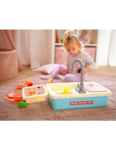 WOOPIE 2-in-1 Kitchen Sink with Blue Faucet - Perfect for the Kitchen