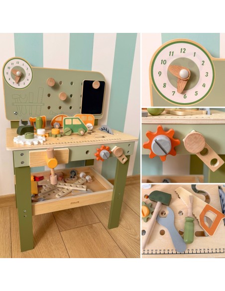 VIGA PolarB Wooden Handyman's Workshop - Creative Fun