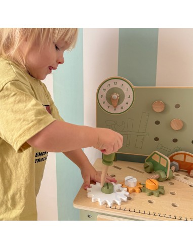 Duży Drewniany Warsztat Majsterkowicza Nauka i Zabawa Kids 3+! od Viga