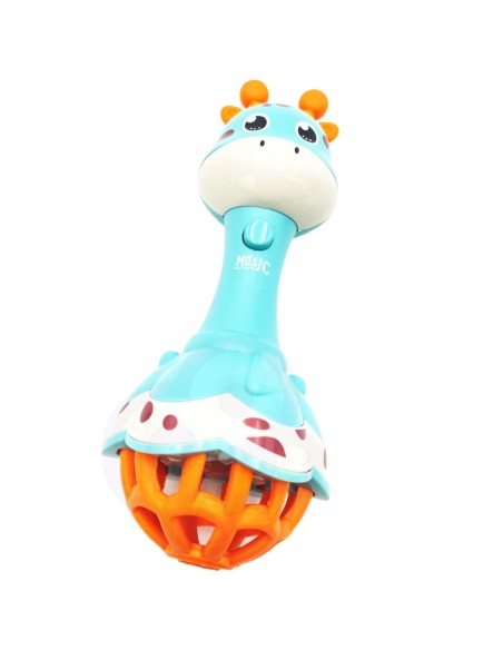 WOOPIE BABY Sensory Giraffe Rattle with Montessori Music