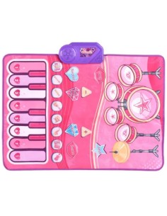 WOOPIE Large 2-in-1 Musical Mat - Interactive Drums and Piano