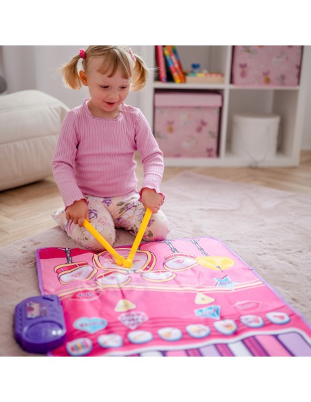 WOOPIE Duża Mata Muzyczna 2w1 - Perkusja i Pianino Interaktywne