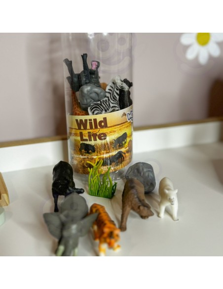 WOOPIE Set Figuren Wildtiere 16 Stk. - Spielzeug für Kinder
