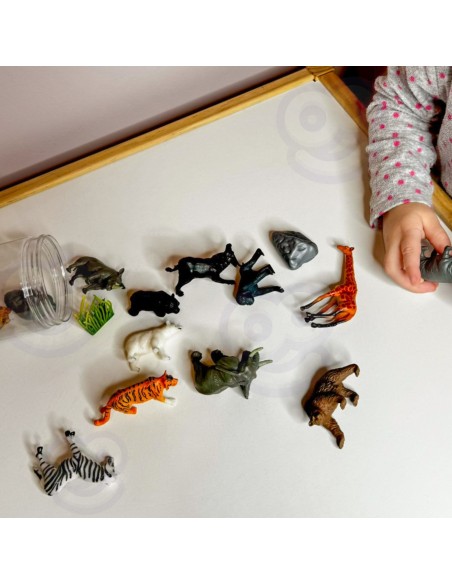 WOOPIE Wild Animals Figures Set 16 pcs - Toy for Children