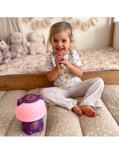 WOOPIE daugiafunkcė RGB lempučių su Bluetooth garsiakalbiu violetinė