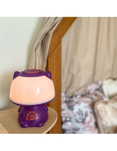 WOOPIE daugiafunkcė RGB lempučių su Bluetooth garsiakalbiu violetinė