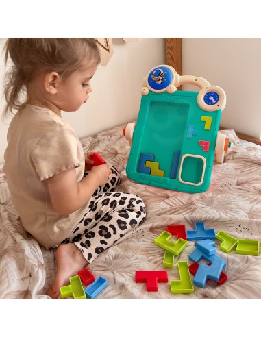 WOOPIE Double-Sided Drawing Board 2 in 1 Tetris Game