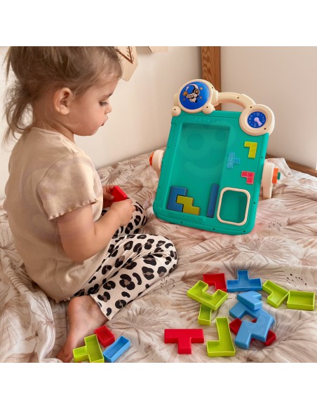 WOOPIE Double-Sided Drawing Board 2 in 1 Tetris Game