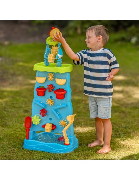 WOOPIE Wasserfall XXL 2in1 – Wasserwand und Wasser-Spieltisch