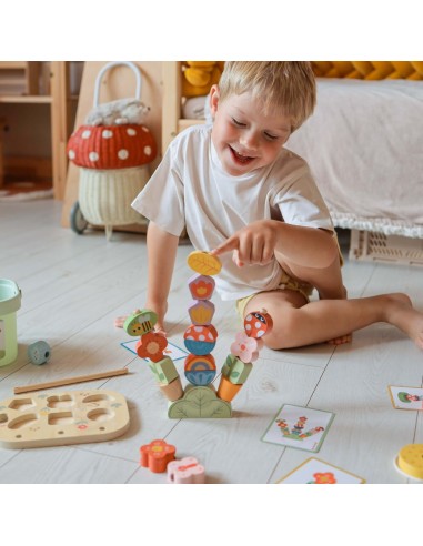 Magiczny Ogród Edukacyjny Box 5w1 Tooky Toy - Drewniany Sorter i Nauka