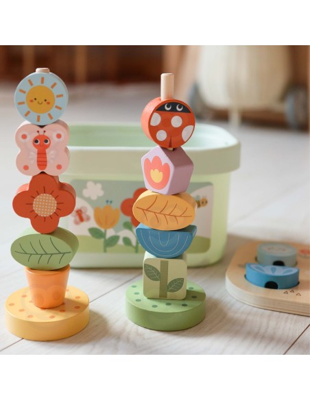 Magischer Garten Lernbox 5-in-1 von Tooky Toy – Holzsortierer und Lernen