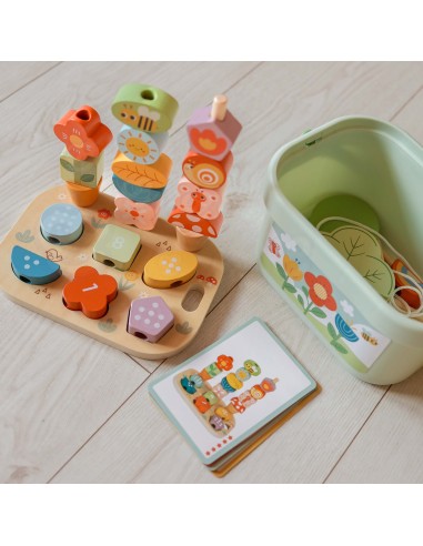 Magischer Garten Lernbox 5-in-1 von Tooky Toy – Holzsortierer und Lernen