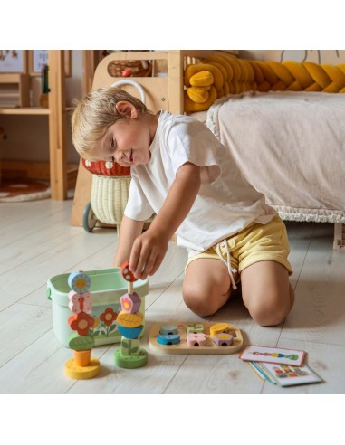 Magiczny Ogród Edukacyjny Box 5w1 Tooky Toy - Drewniany Sorter i Nauka