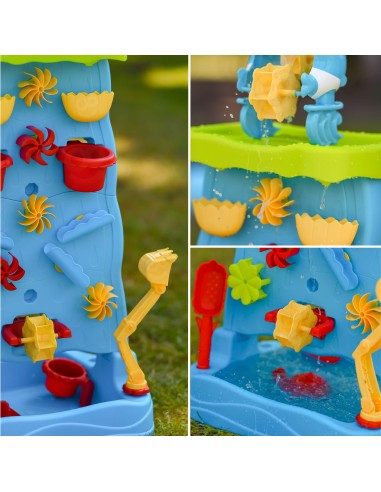 WOOPIE Wasserfall XXL 2in1 – Wasserwand und Wasser-Spieltisch