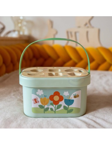 Magiczny Ogród Edukacyjny Box 5w1 Tooky Toy - Drewniany Sorter i Nauka