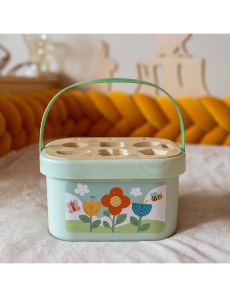 Magischer Garten Lernbox 5-in-1 von Tooky Toy – Holzsortierer und Lernen