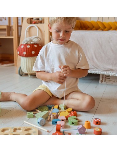 Magiczny Ogród Edukacyjny Box 5w1 Tooky Toy - Drewniany Sorter i Nauka