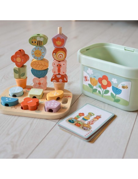 Magischer Garten Lernbox 5-in-1 von Tooky Toy – Holzsortierer und Lernen