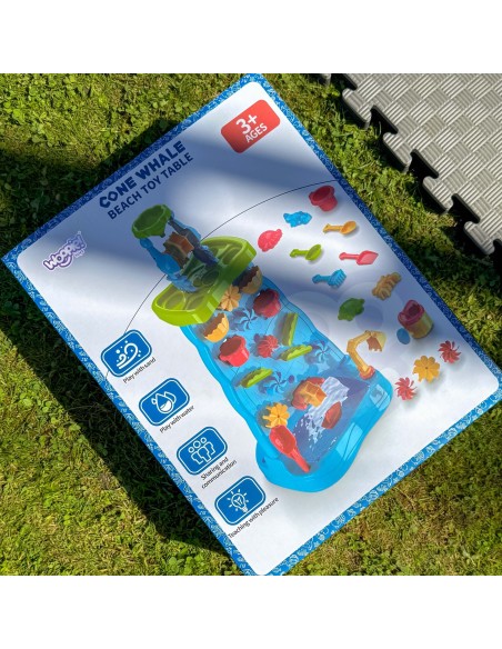 WOOPIE Wasserfall XXL 2in1 – Wasserwand und Wasser-Spieltisch