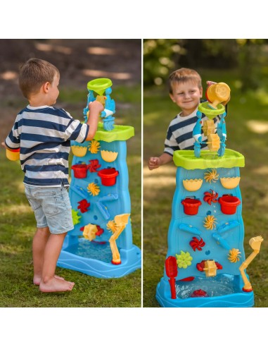 WOOPIE Wasserfall XXL 2in1 – Wasserwand und Wasser-Spieltisch