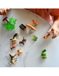 WOOPIE Zestaw Figurki Psy 16 szt. 2