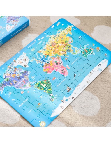 CLASSIC WORLD World Map Puzzle - Educational Toy For Children